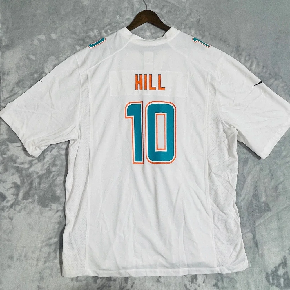 Miami Dolphins Nike Jersey Mens 3XL White NWT NFL On Field Tyreek Hill #10